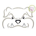 Bulldog Mascot Embroidery | Machine Embroidery Designs by JuJu