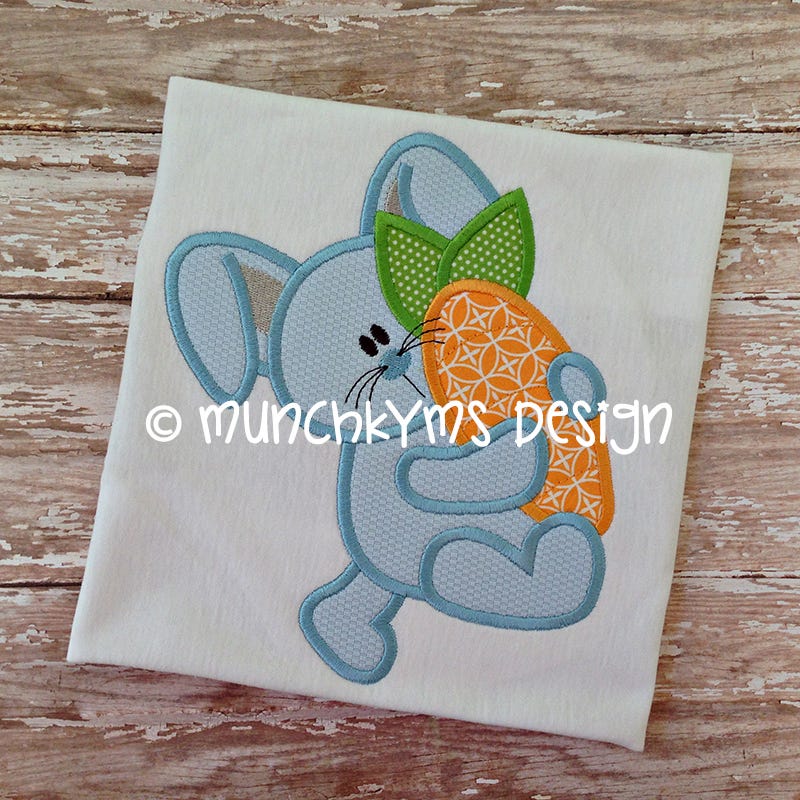 Bunny Carrot | Machine Embroidery Designs by JuJu