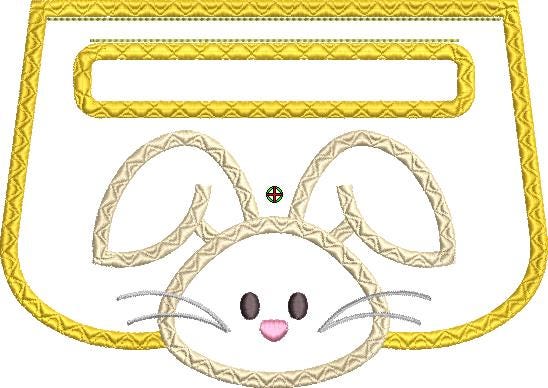 ITH Bunny Wrap Around Towel Topper | Machine Embroidery Designs by JuJu