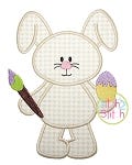 Easter Bunny Paint Applique | Machine Embroidery Designs by JuJu