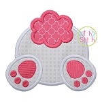 Bunny Tail Applique | Machine Embroidery Designs by JuJu
