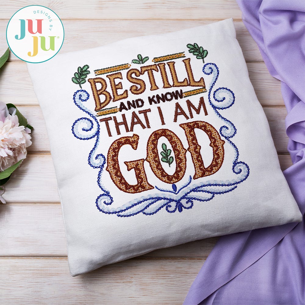 Religious Word Art Embroidery Set 1