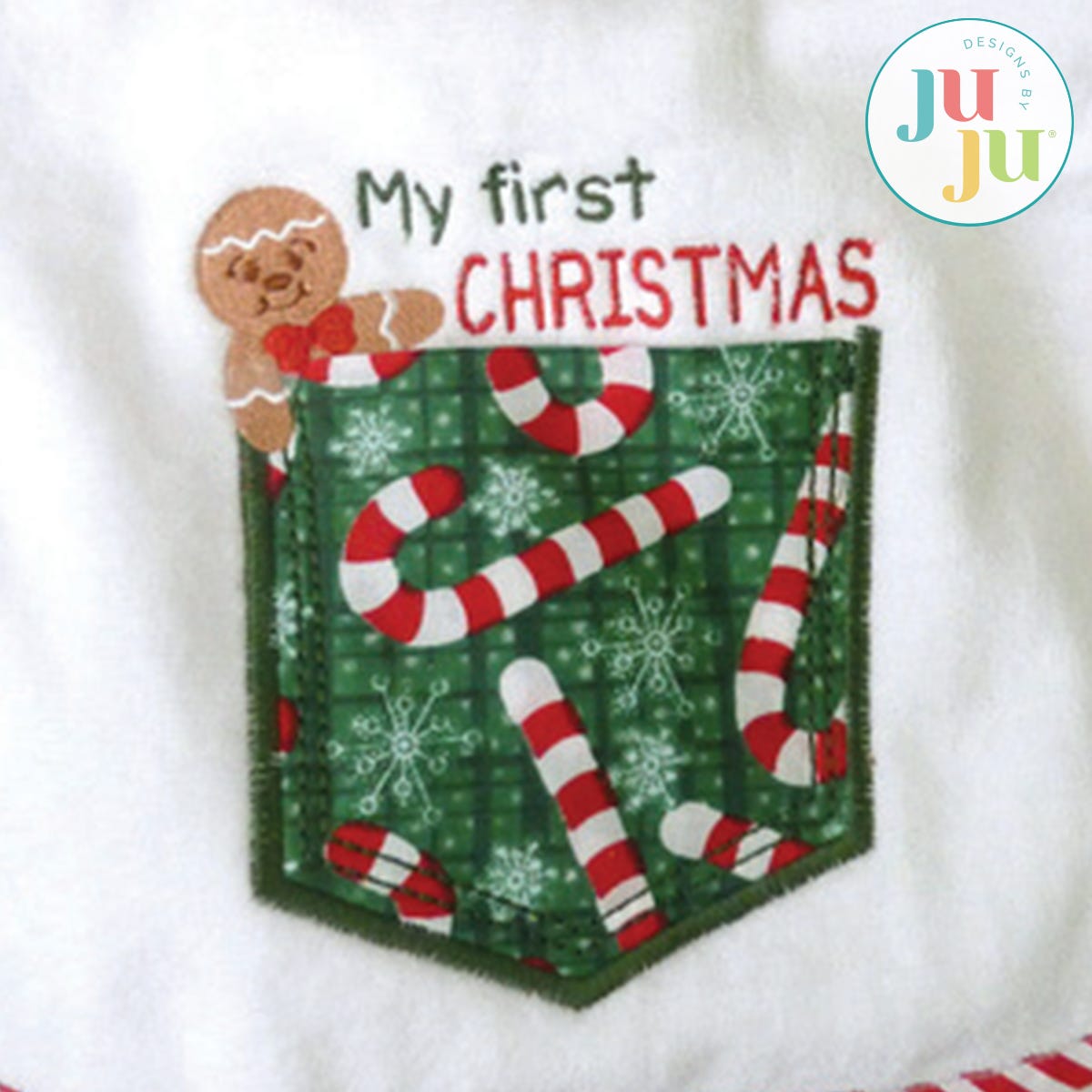 Christmas Pockets by Oma's Place | Machine Embroidery Designs by JuJu