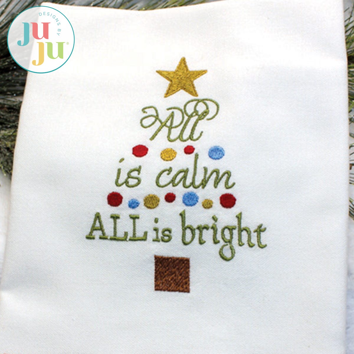 All is Bright by Oma's Place | Machine Embroidery Designs by JuJu
