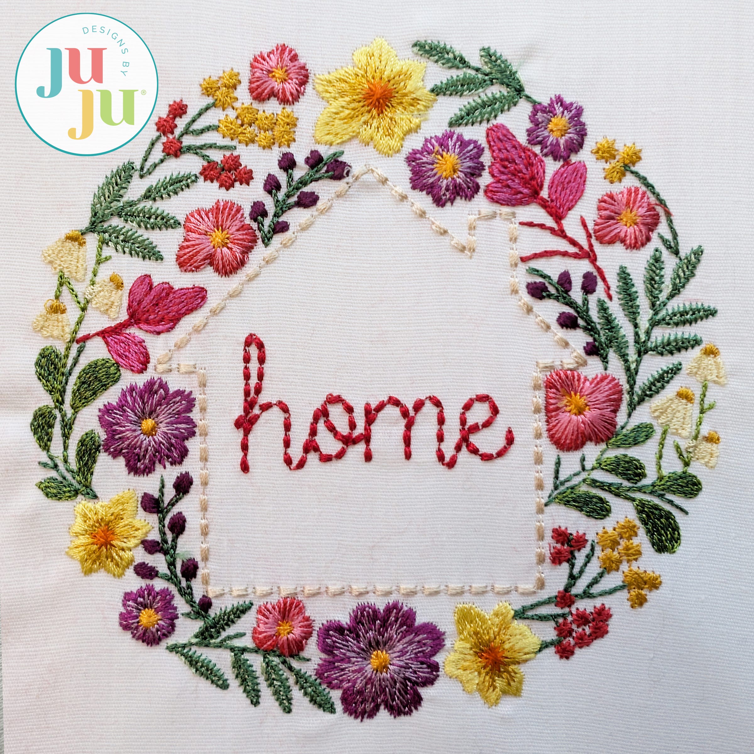 Heirloom Garden House Embroidery Design | Machine Embroidery Designs by JuJu