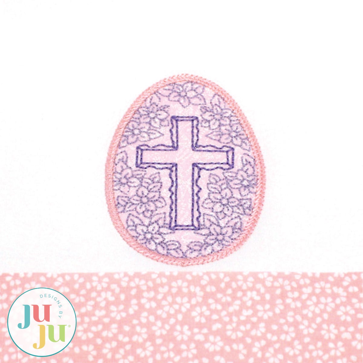 FREE Applique Egg by Oma's Place | Machine Embroidery Designs by JuJu