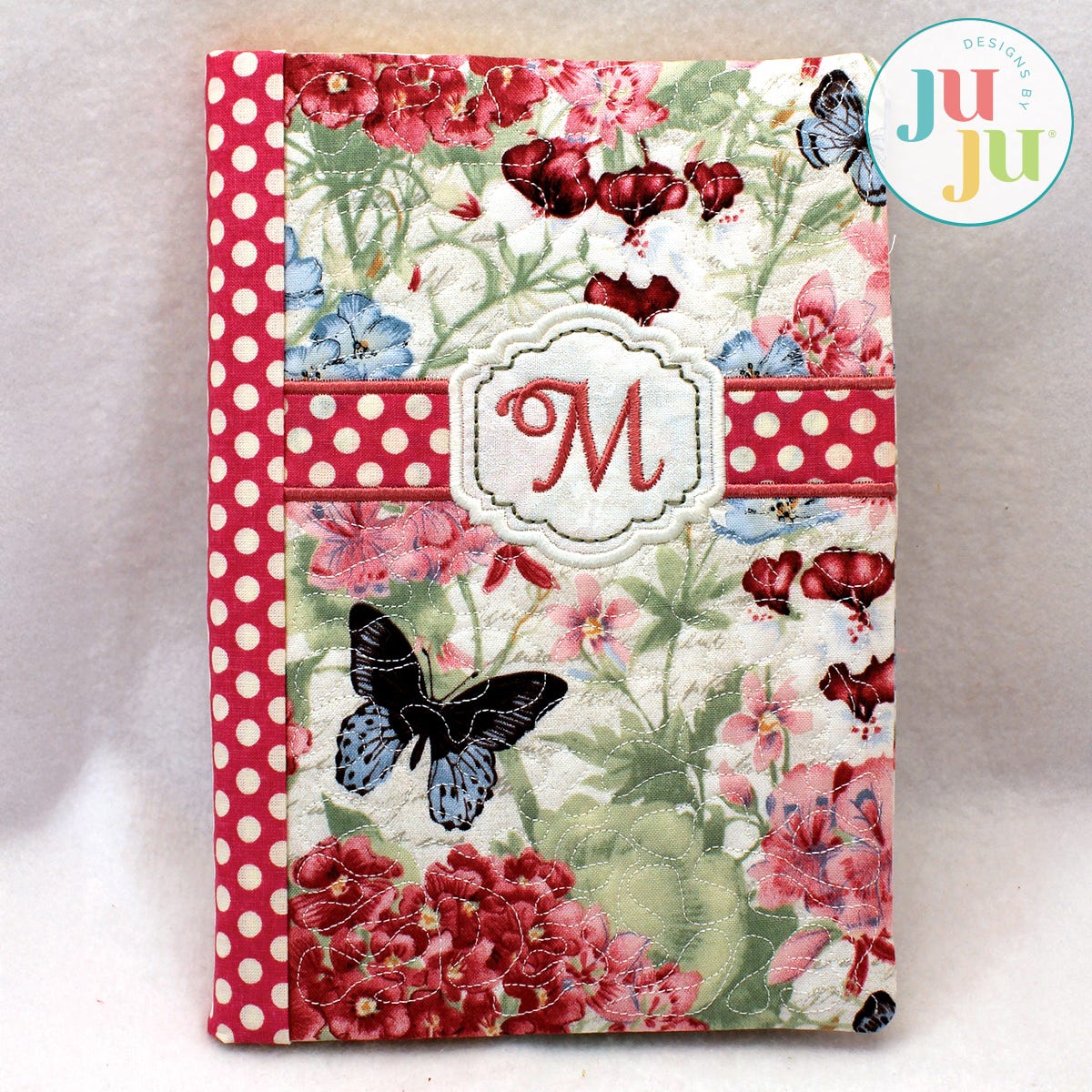 In The Hoop Journal Cover for Journals (Lady) Project by Oma's Place | Machine Embroidery Designs by JuJu