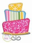 Cake on Stand | Machine Embroidery Designs by JuJu