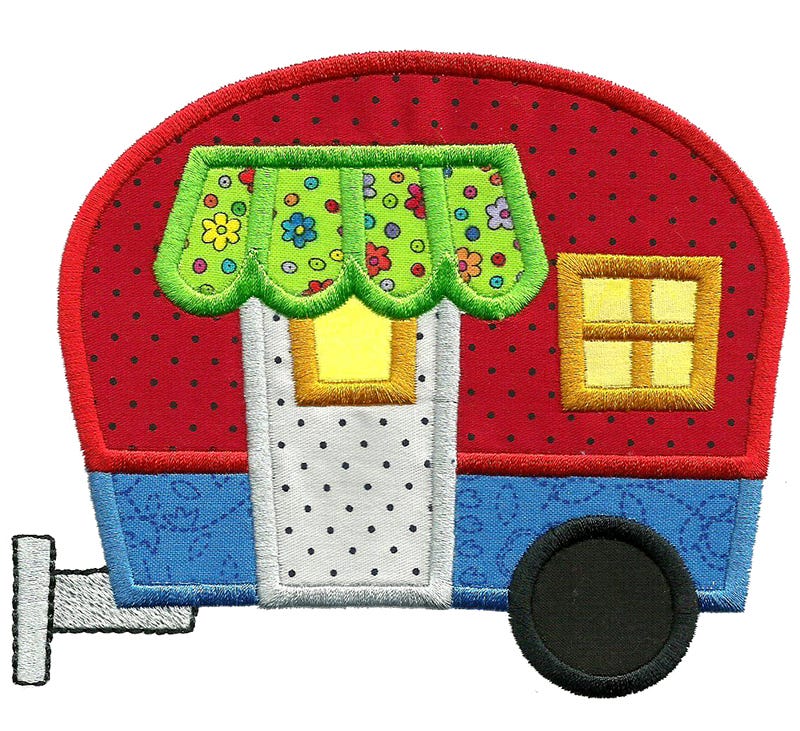 Go Camping Applique Machine Embroidery Designs by JuJu 