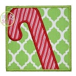 Christmas Candy Cane Box Applique | Machine Embroidery Designs by JuJu