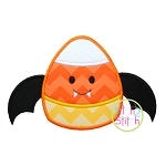 Candy Corn Bat Applique | Machine Embroidery Designs by JuJu