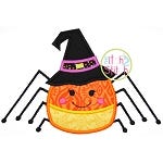 Candy Corn Spider Applique | Machine Embroidery Designs by JuJu