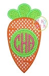 Carrots Monogram Applique | Machine Embroidery Designs by JuJu