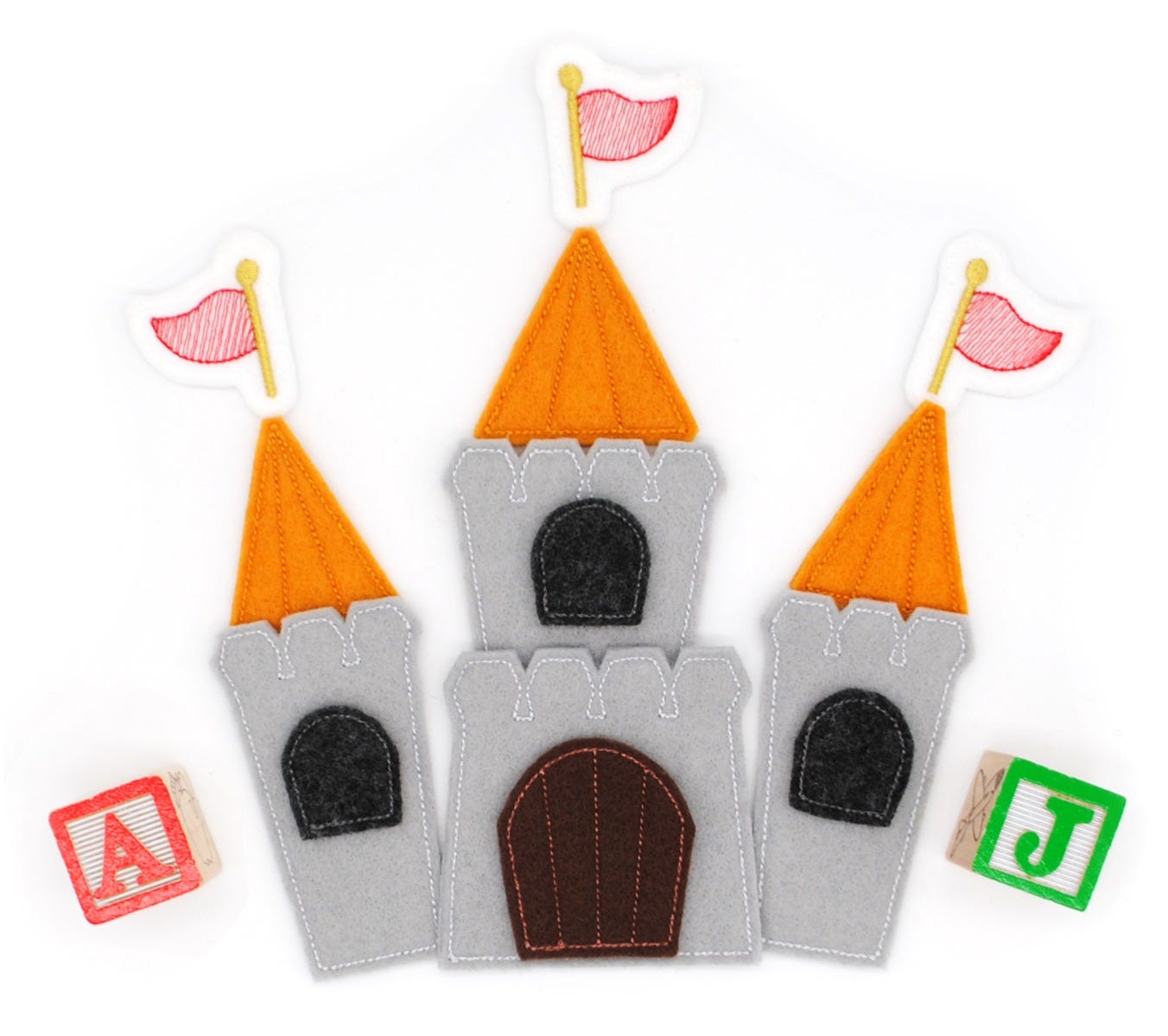 Busy Book Page Castle Add On | Machine Embroidery Designs by JuJu