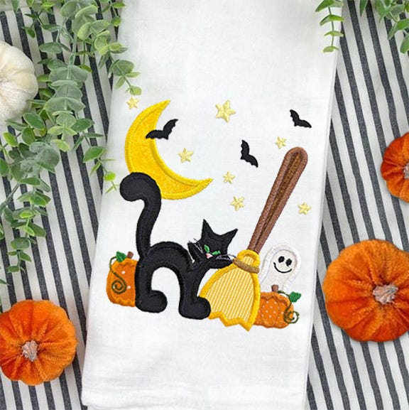 Halloween Fun Applique 3 | Machine Embroidery Designs by JuJu