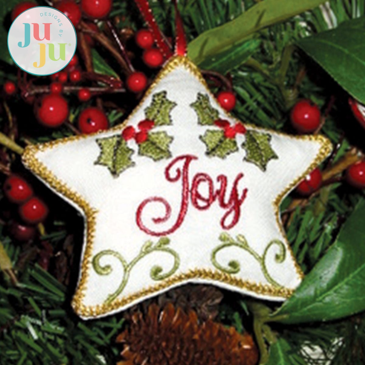 Stars of Christmas by Oma's Place | Machine Embroidery Designs by JuJu