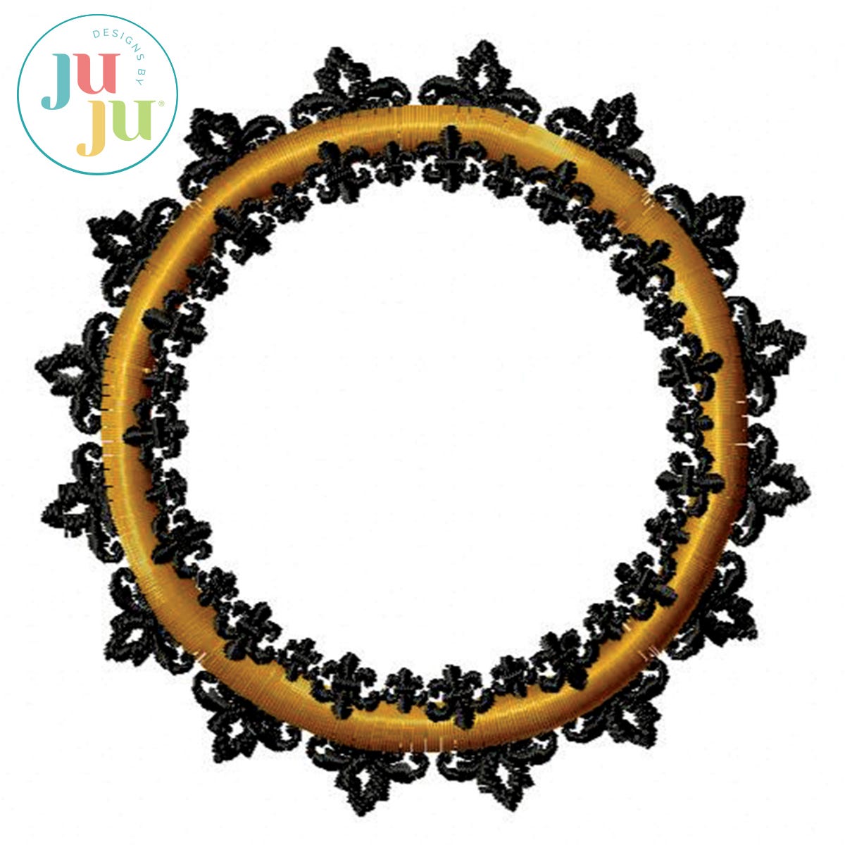  Assorted Monogram Frames Embroidery Set by Oma's Place | Machine Embroidery Designs by JuJu