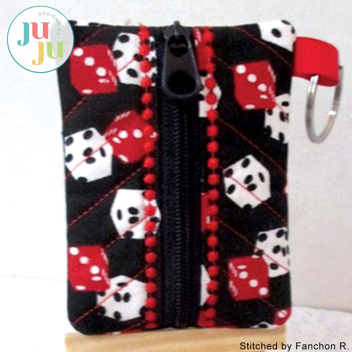 In The Hoop Mini Zip Case Project by Oma's Place | Machine Embroidery Designs by JuJu