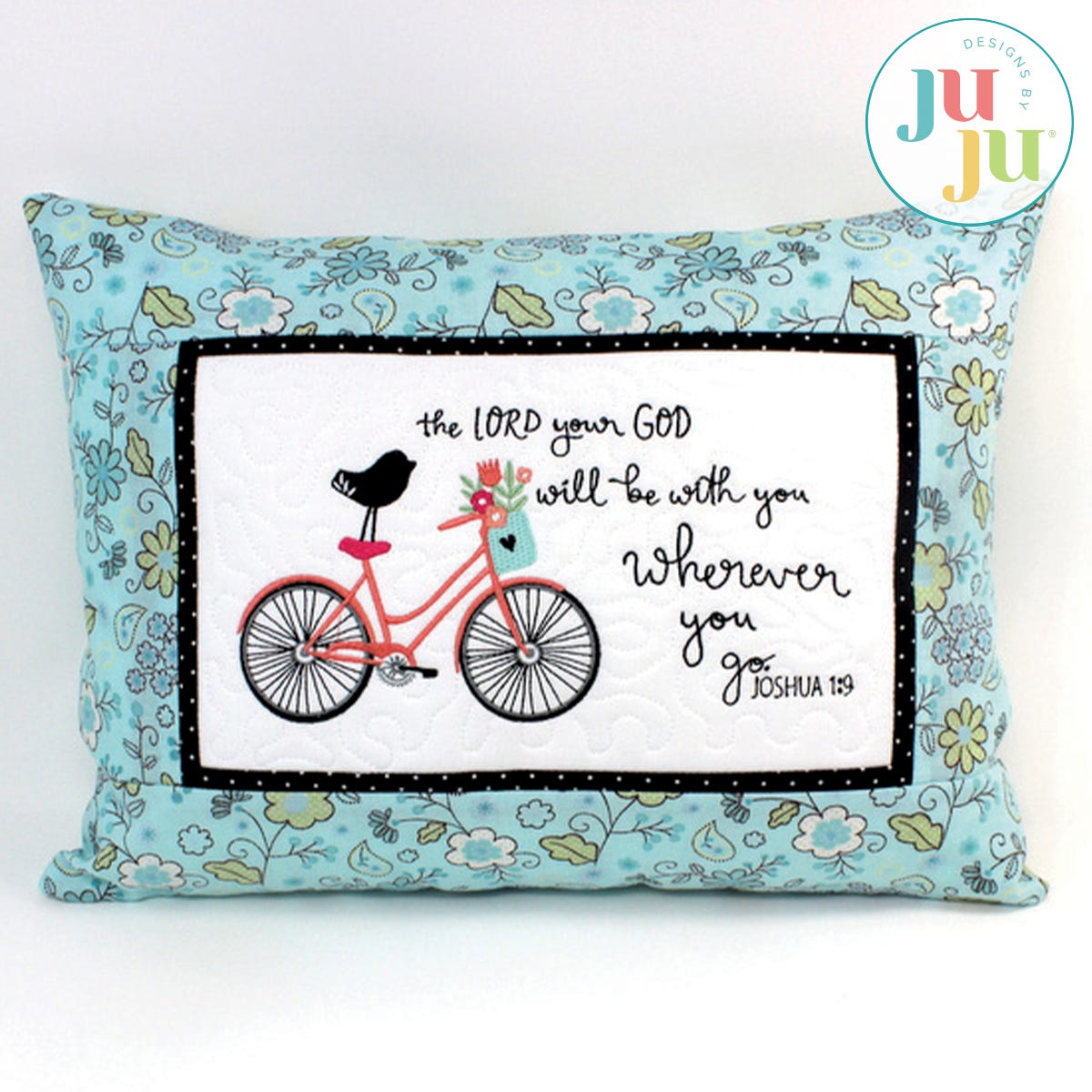 The Lord With You Pillow by Oma's Place | Machine Embroidery Designs by JuJu