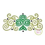 Celtic Shamrock Curls Embroidery | Machine Embroidery Designs by JuJu