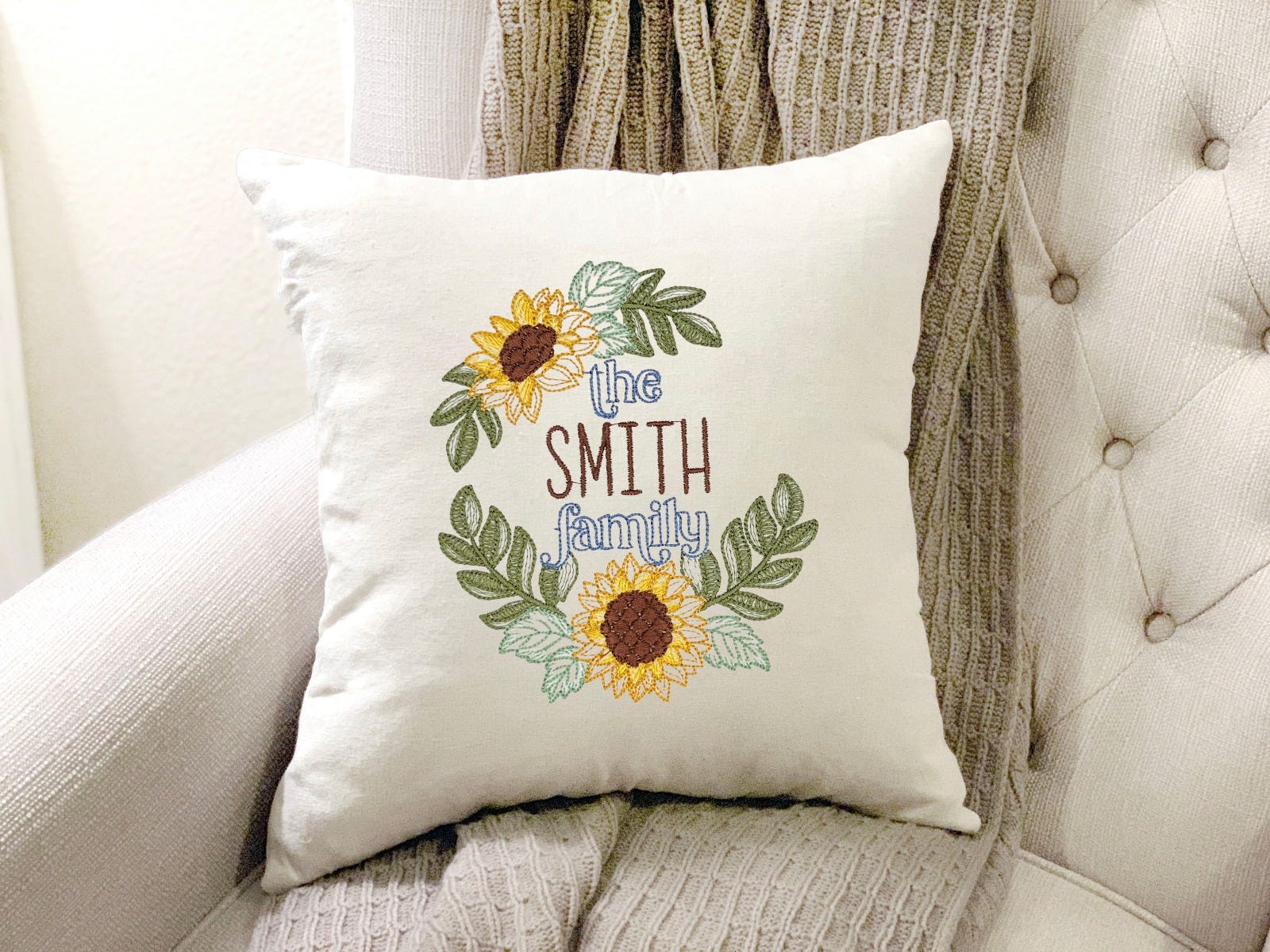 Family Wreaths 1 | Machine Embroidery Designs by JuJu