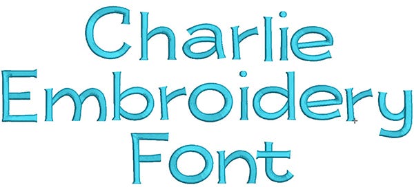 Charlie Embroidery Font | Machine Embroidery Designs by JuJu