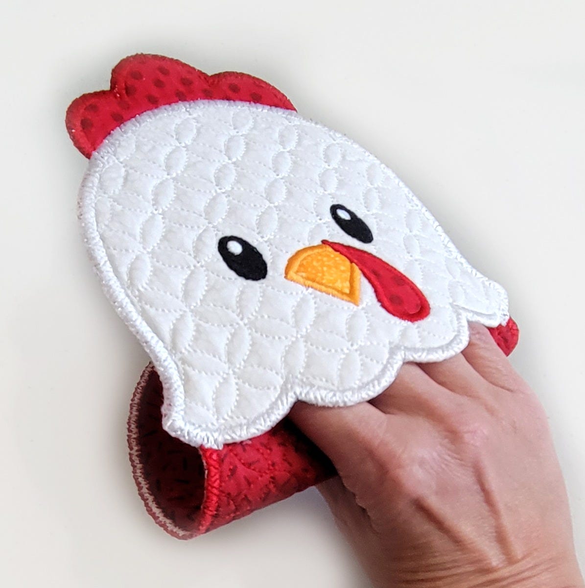 ITH Chicken Pot Holder | Machine Embroidery Designs by JuJu