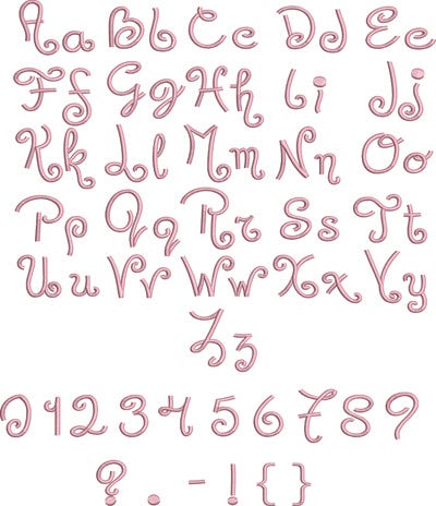 Chloe Embroidery Font