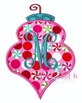 Christmas Ornament 2 Applique | Machine Embroidery Designs by JuJu
