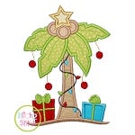 Christmas Palm Tree Applique | Machine Embroidery Designs by JuJu