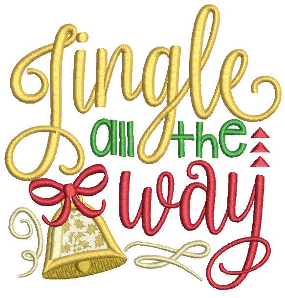 Christmas Word Art Set 1 Machine Embroidery Designs by JuJu