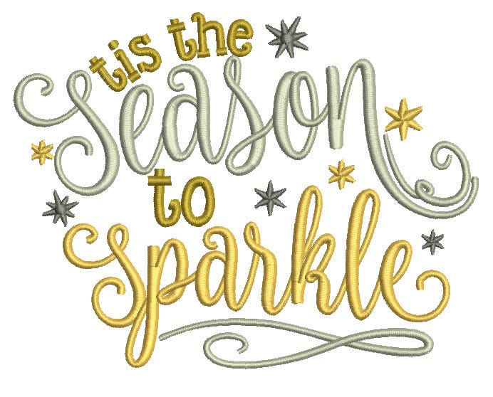 Christmas Word Art Set 4 4x4 hoop only Machine Embroidery Designs by JuJu