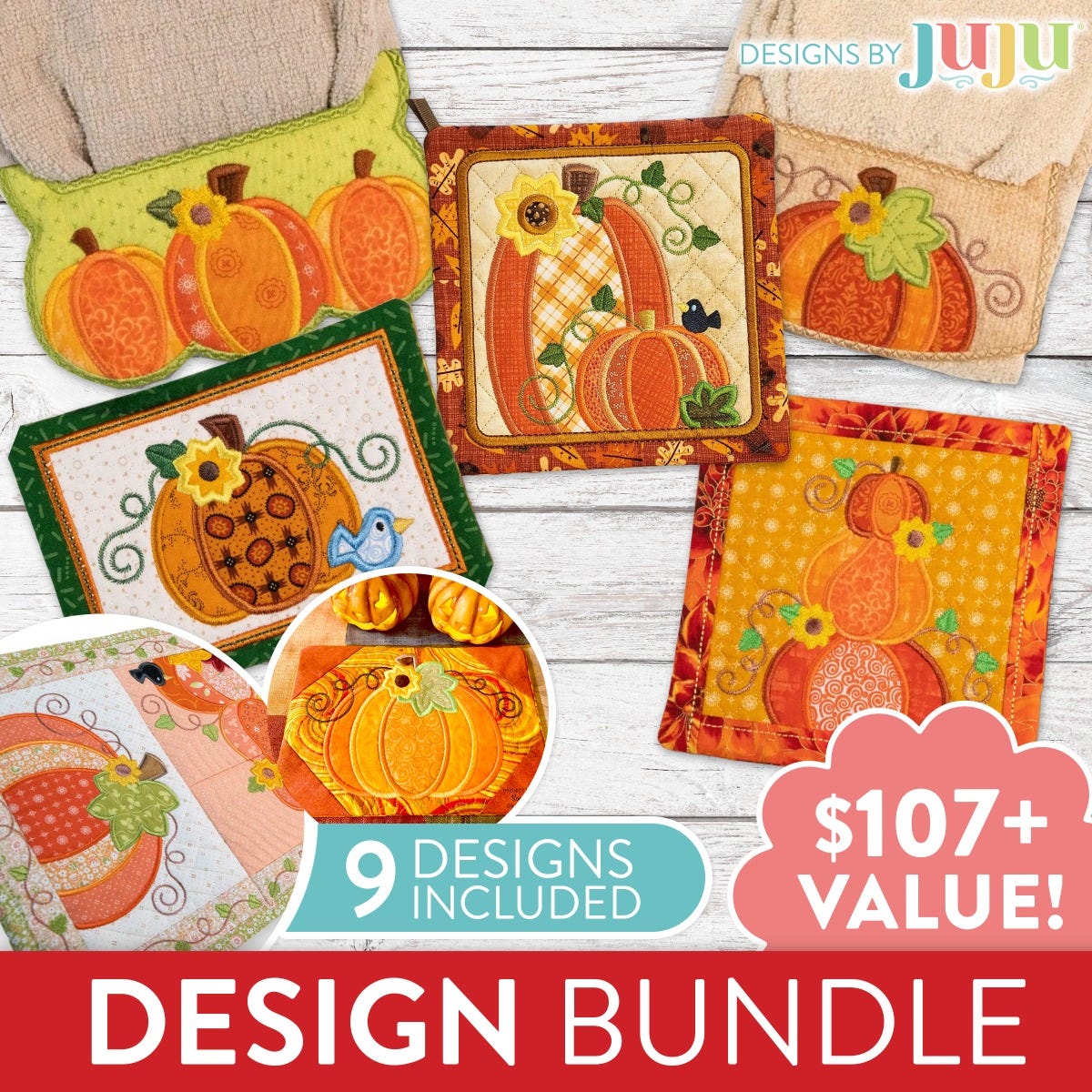 Chunky Pumpkin In The Hoop Bundle