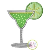 Cinco de Mayo Margarita Applique | Machine Embroidery Designs by JuJu