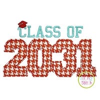 Class of 2031 Applique Design Set | Machine Embroidery Designs by JuJu
