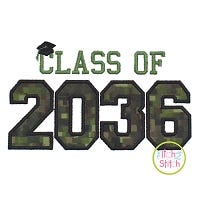 Class of 2036 Applique Design Set | Machine Embroidery Designs by JuJu