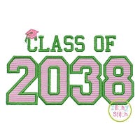 Class of 2038 Applique Design Set | Machine Embroidery Designs by JuJu