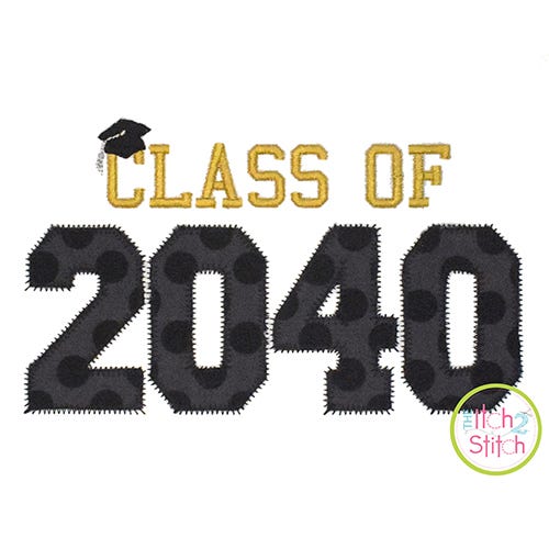 Class of 2040 Applique Design Set