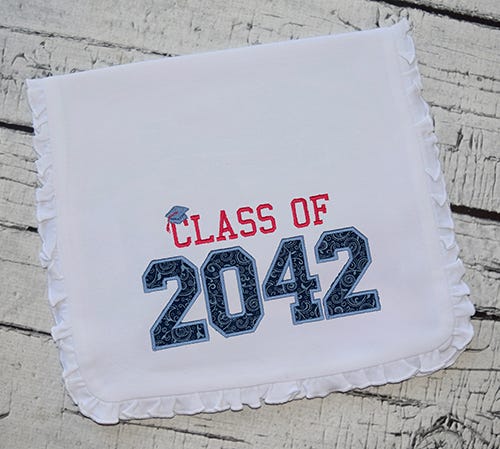 Class of 2042 Applique Design Set | Machine Embroidery Designs by JuJu/ The Itch 2 Stitch