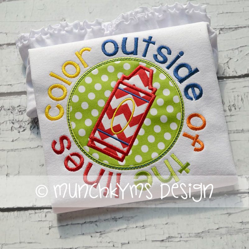 Color Outside The Lines | Machine Embroidery Designs by JuJu