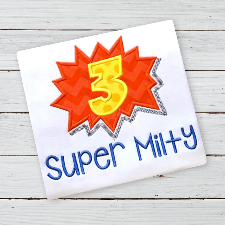 Comic Numbers | Machine Embroidery Designs by JuJu