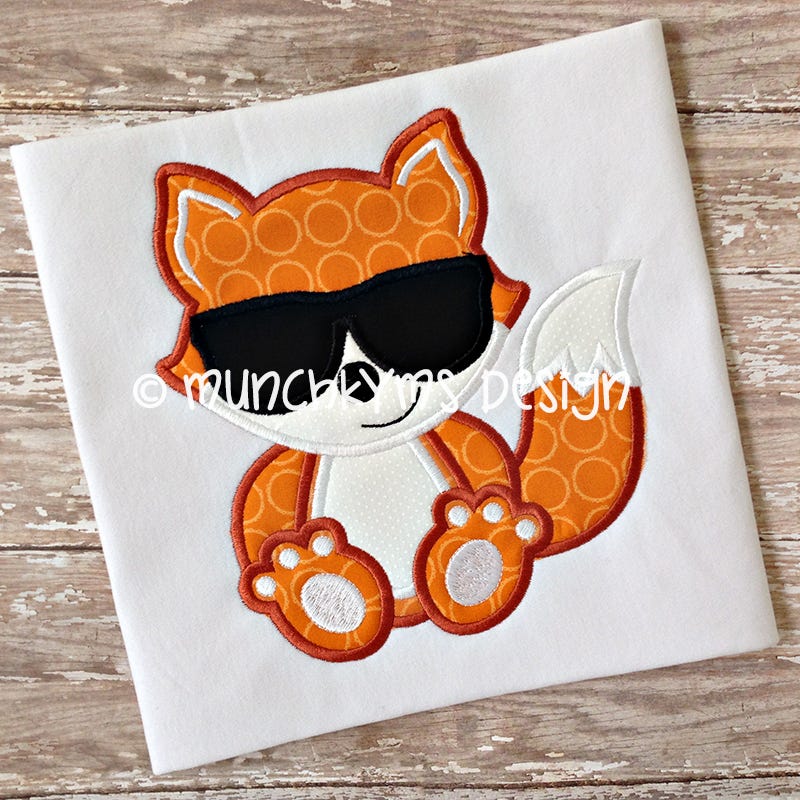 Cool Foxes | Machine Embroidery Designs by JuJu