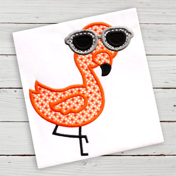 Cool Flamingo | Machine Embroidery Designs by JuJu
