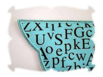 Monogrammed Corner Bookmarks