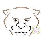 Cougar Mascot Embroidery | Machine Embroidery Designs by JuJu