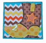 Cowboy Boot Box Applique | Machine Embroidery Designs by JuJu