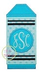Crayon Monogram Applique | Machine Embroidery Designs by JuJu