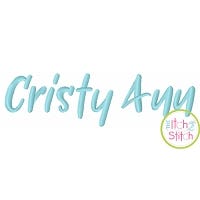 Cristy Ann Embroidery Font | Machine Embroidery Designs by JuJu