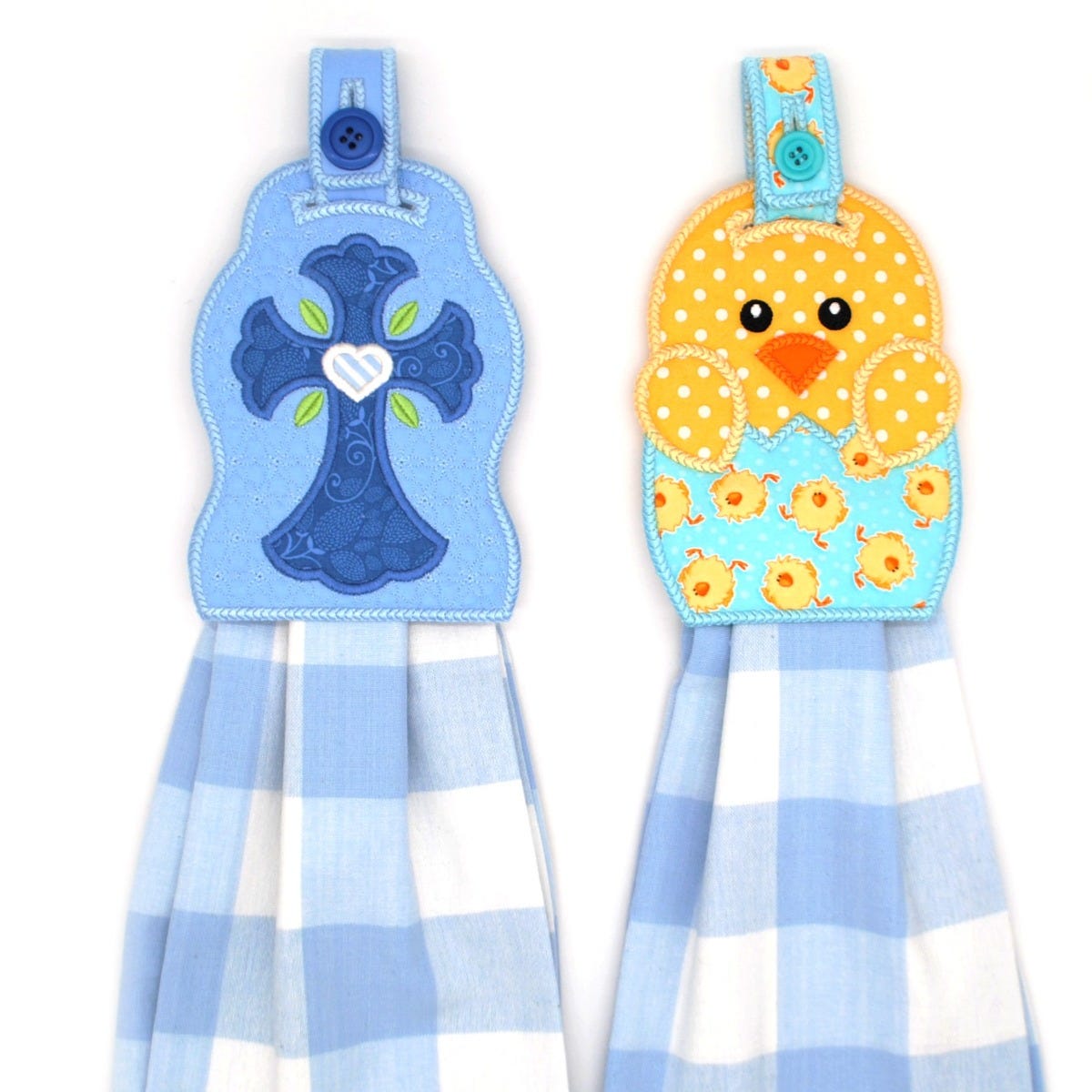 In The Hoop Easter Towel Toppers Set 2 | Machine Embroidery Designs by JuJu