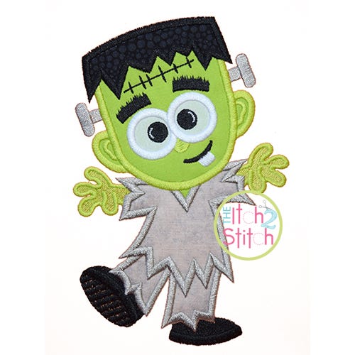 Cute Frank Applique | Machine Embroidery Designs by JuJu